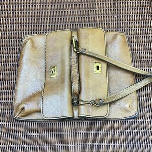 Vintage Handmade Leather 📯 Thick Leather Double Sided Shoulder Bag Satchel
